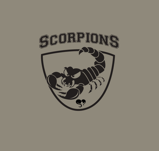 Springbrook Scorpions shirt design - zoomed