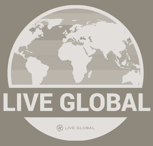 Live Global Christmas partner fundraiser shirt design - zoomed
