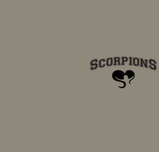 Springbrook Scorpions shirt design - zoomed