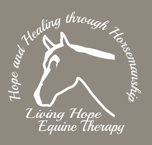 Living Hope Equine Therapy t-shirt fundraiser shirt design - zoomed
