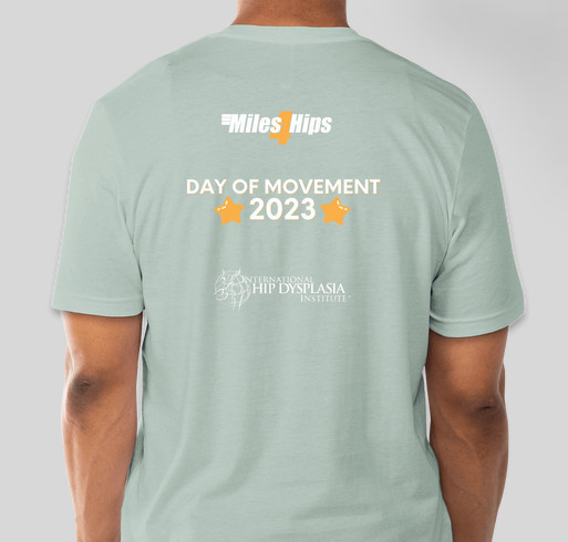 Miles4Hips 2023 Day of Movement Fundraiser - unisex shirt design - back