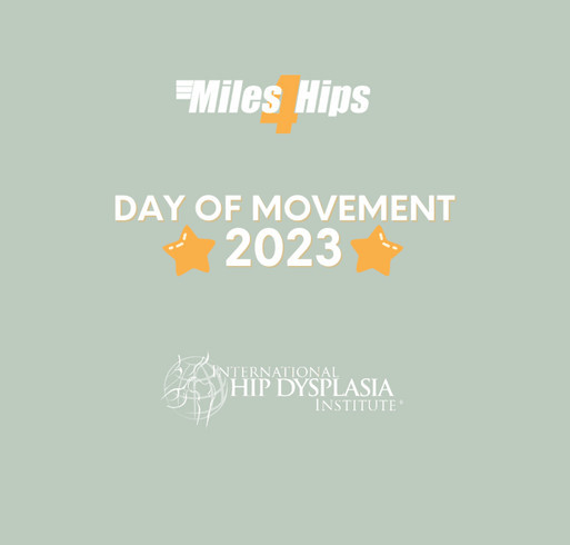 Miles4Hips 2023 Day of Movement shirt design - zoomed