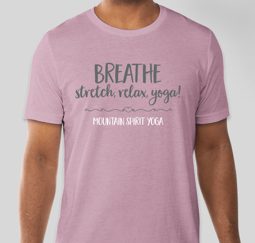 Show your love of yoga. Fundraiser - unisex shirt design - front