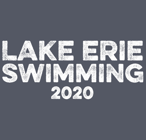 Lake Erie Swimming shirt design - zoomed