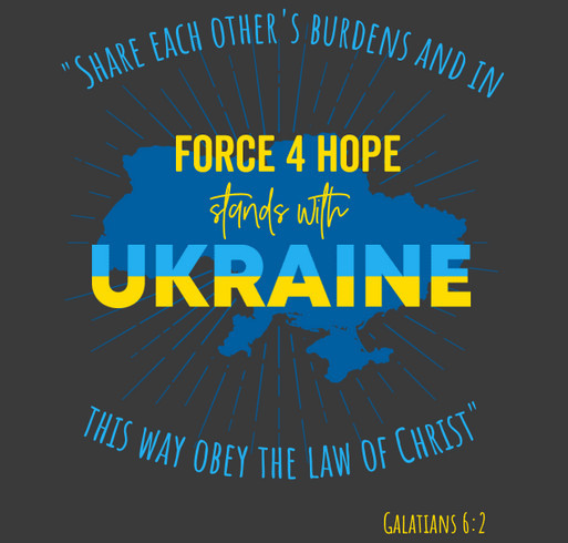 Force 4 Hope missions shirt design - zoomed
