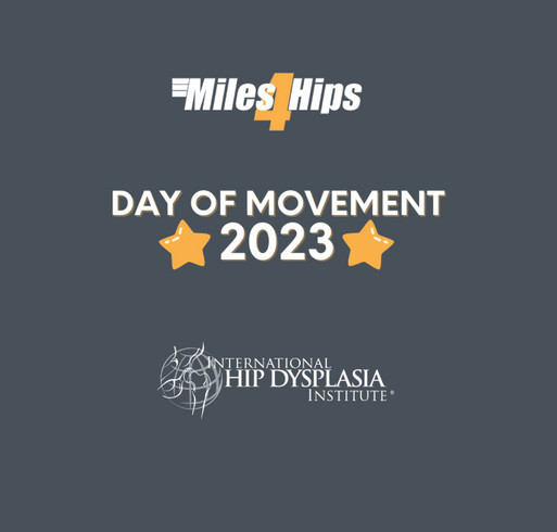 Miles4Hips 2023 Day of Movement shirt design - zoomed