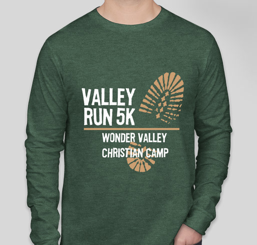 Wonder Valley Christian Camp: Valley Run Fundraiser - unisex shirt design - front