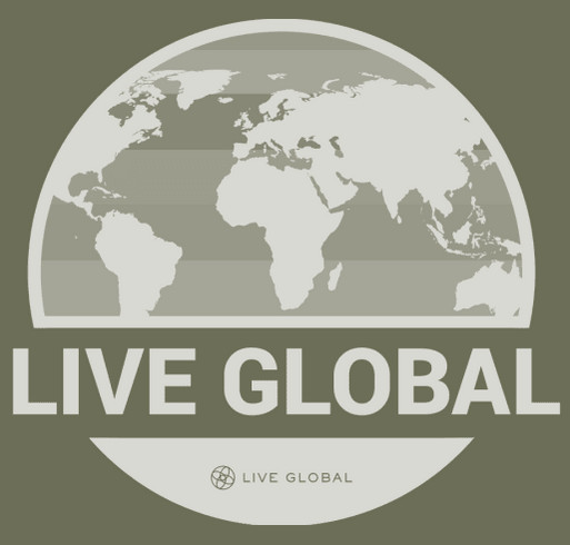 Live Global Christmas partner fundraiser shirt design - zoomed