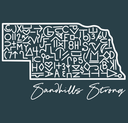 Sandhills Strong shirt design - zoomed