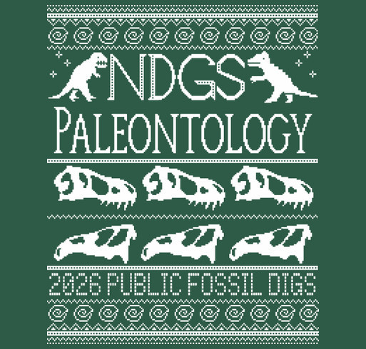 2026 NDGS Paleontology Public Fossil Digs Shirts shirt design - zoomed