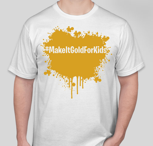 Make it Gold for Kids Fundraiser - unisex shirt design - front