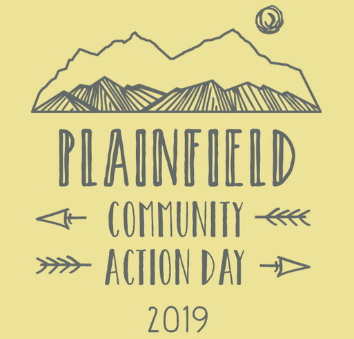 Plainfield Community Action Day shirt design - zoomed