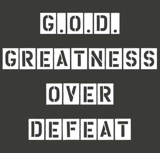 Greatness Over Defeat shirt design - zoomed