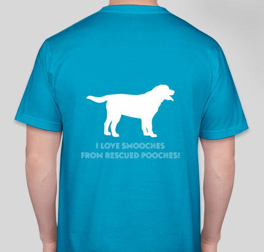 I Love Smooches From Rescued Pooches Fundraiser - unisex shirt design - back