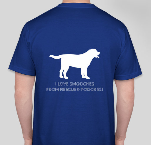 I Love Smooches From Rescued Pooches Fundraiser - unisex shirt design - back