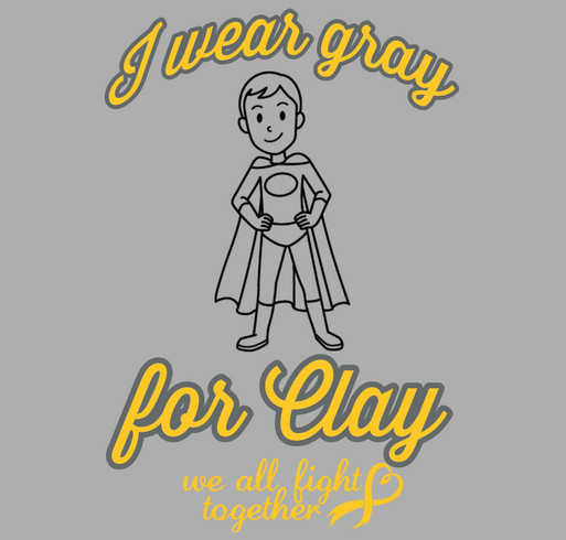 Wear GRAY for CLAY T-shirts and Tanks shirt design - zoomed