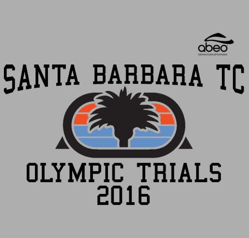 Santa Barbara Track Club - Olympic Trials 2016 shirt design - zoomed