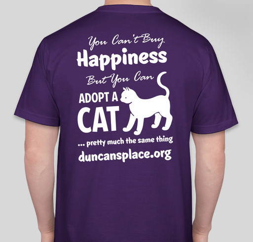 Duncan's Place Fundraiser - unisex shirt design - back