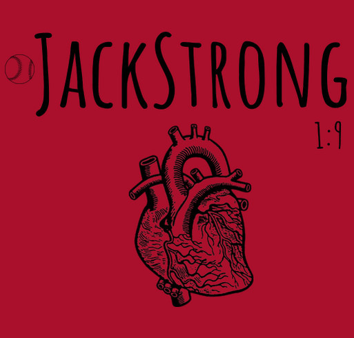Jack Our Heart Warrior shirt design - zoomed