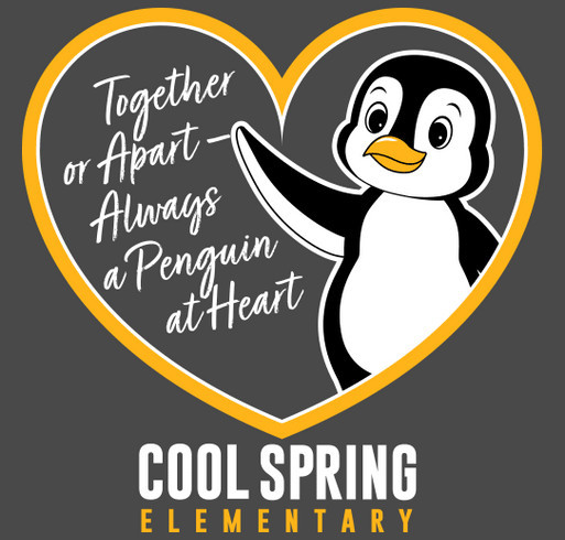 Together or Apart, Always a Penguin at Heart shirt design - zoomed