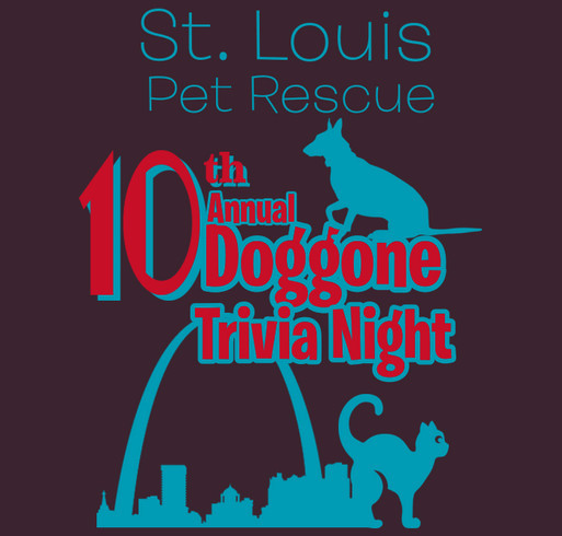10th Doggone Trivia T-Shirt Fundraiser shirt design - zoomed