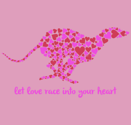 let love race into your heart shirt design - zoomed
