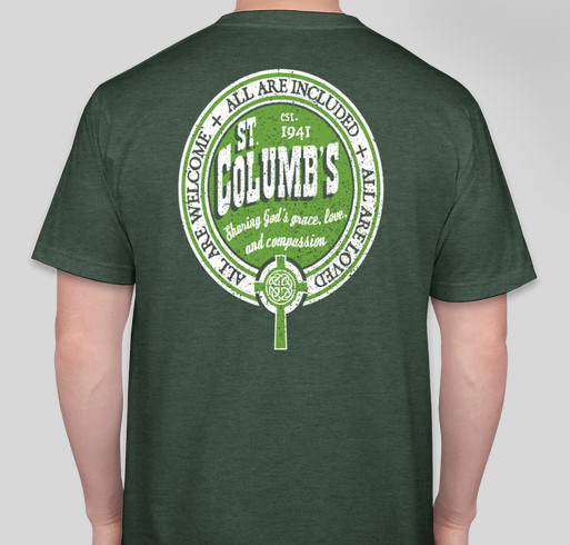 St. Columb's T-Shirts Fundraiser - unisex shirt design - back