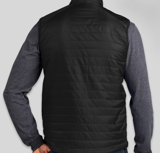 Men's Puffer Vest Fundraiser - unisex shirt design - back