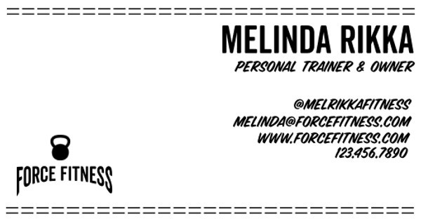 Zoomed in Design Idea Number 58757: force fitness