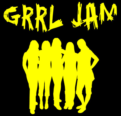 Grrl Jam Supports Wishlist Foundation! shirt design - zoomed
