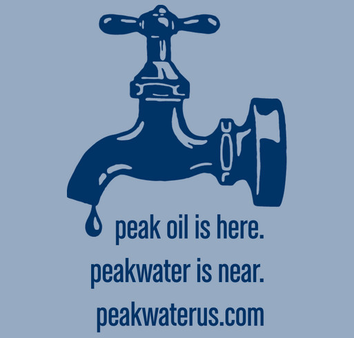 PeakWaterUS.com HydroActivist Tees - Anvil Organic - Thru 31 Dec 2014 shirt design - zoomed