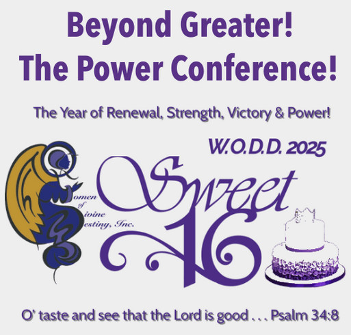 Women of Divine Destiny 16th Anniversary shirt design - zoomed