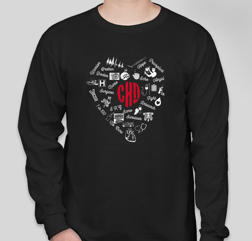 Keep the Beat and rock the fight against congenital heart disease! Fundraiser - unisex shirt design - front