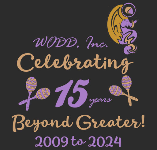 WODD, Inc. 15th Anniversary shirt design - zoomed