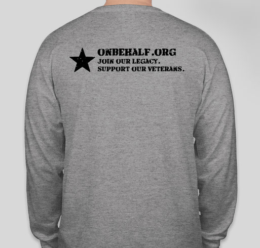 Team OnBehalf Summer 2018 Fundraiser Fundraiser - unisex shirt design - back