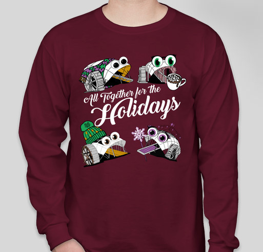 All together for the Holidays! Fundraiser - unisex shirt design - front