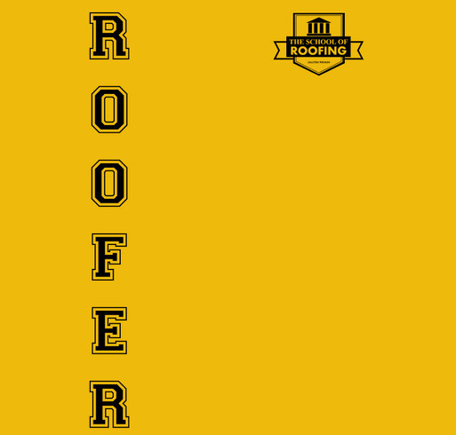 The School of Roofing shirt design - zoomed