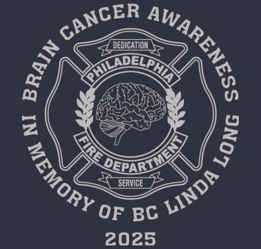 Philadelphia Fire Department | Brain Cancer Awareness 2025 shirt design - zoomed