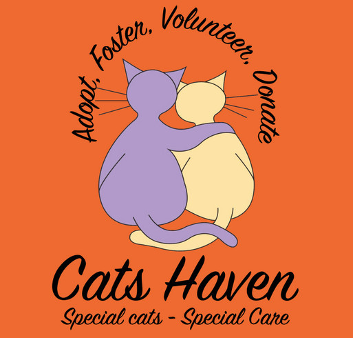 Cats Haven T-shirt Fundraiser for the Kitties shirt design - zoomed