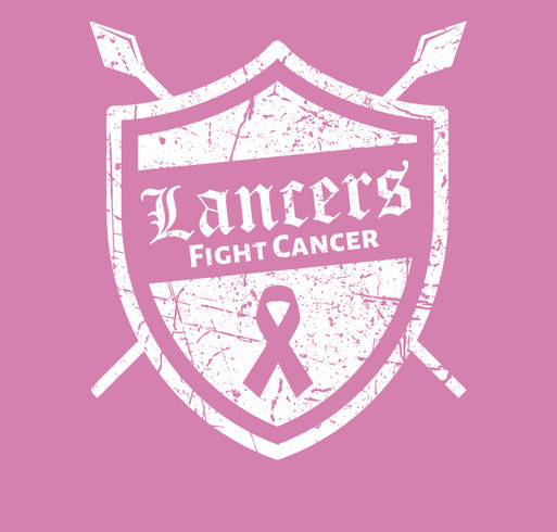 Lancers Fight Cancer shirt design - zoomed
