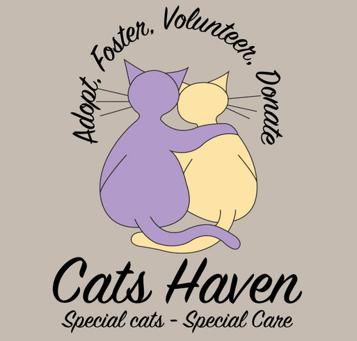 Cats Haven T-shirt Fundraiser for the Kitties shirt design - zoomed