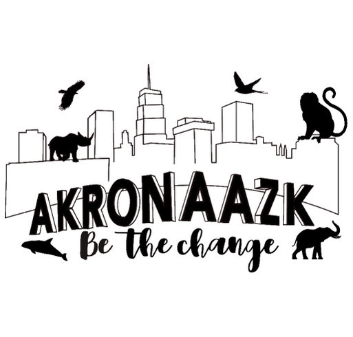 Akron Zoo Chapter of AAZK shirt design - zoomed