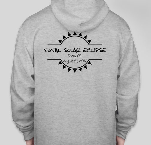 Total Solar Eclipse at Right Lane Ranch Fundraiser - unisex shirt design - back