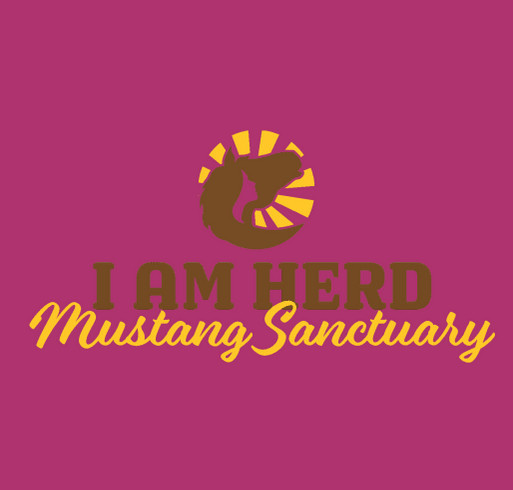 I AM HERD Mustang Sanctuary Hoodie Fundraiser shirt design - zoomed