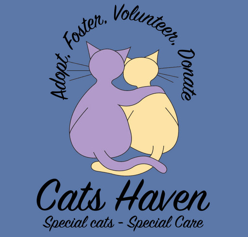 Cats Haven T-shirt Fundraiser for the Kitties shirt design - zoomed