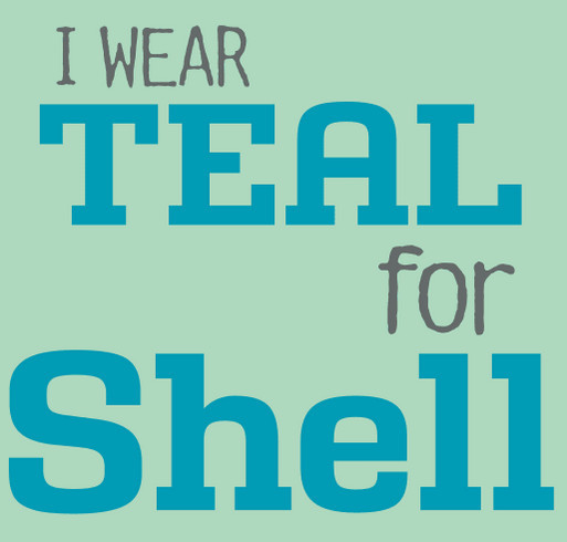 We wear TEAL for Michele! shirt design - zoomed