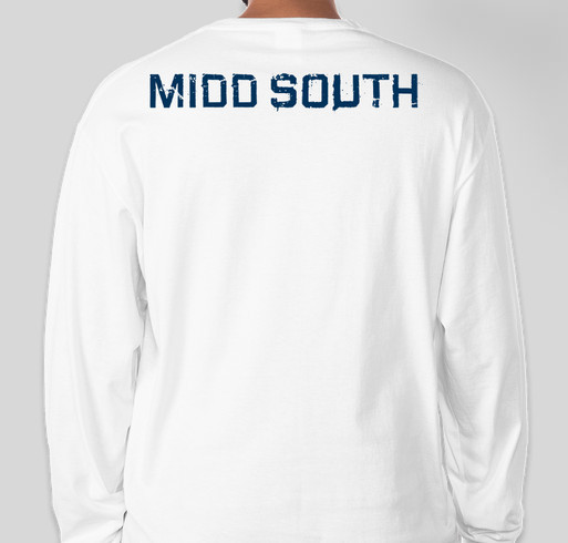 Long Sleeve Tee- Midd South on Back Fundraiser - unisex shirt design - back