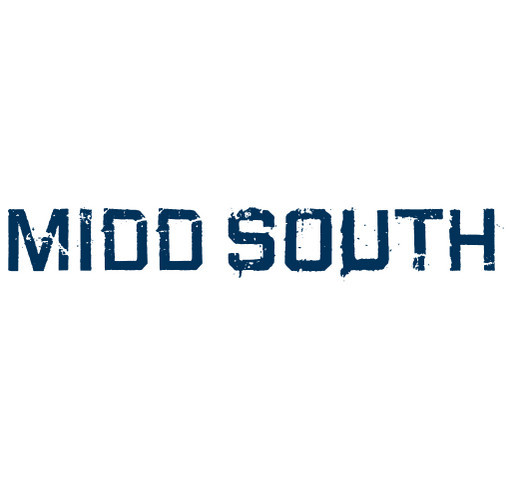 Long Sleeve Tee- Midd South on Back shirt design - zoomed