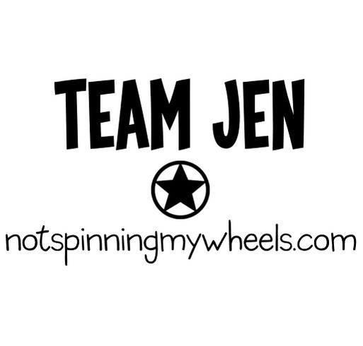 Team Jen shirt design - zoomed
