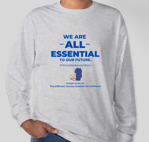 Jefferson County Chamber of Commerce "We Are All Essential" T-shirt Fundraiser Fundraiser - unisex shirt design - front